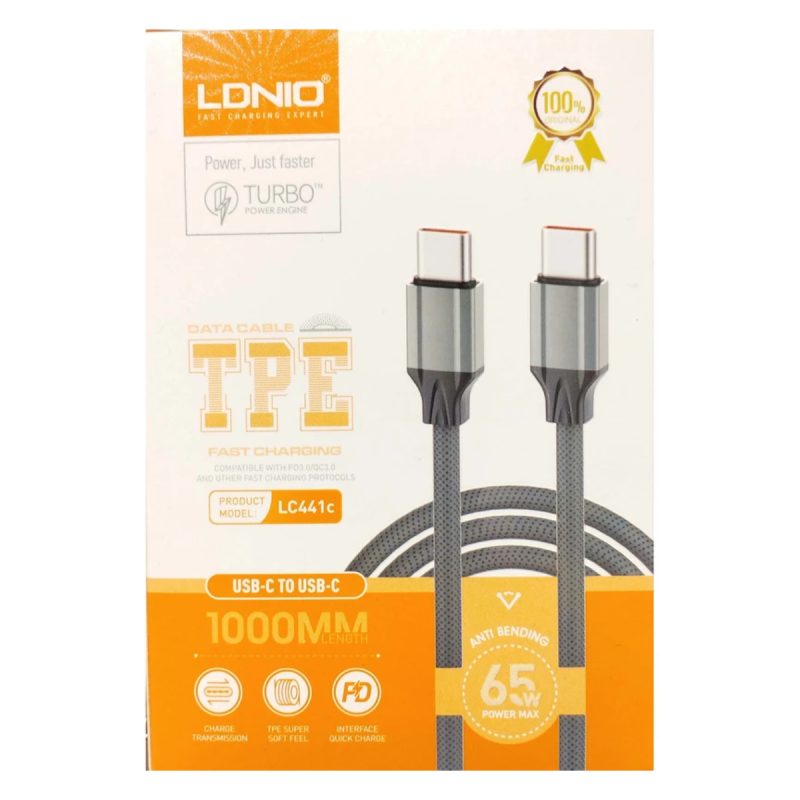 کابل تبدیل USB-C به USB-C الدینیو مدل LC441c 3