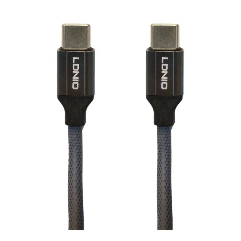کابل تبدیل USB-C به USB-C الدینیو مدل LC441c - مشکی, گارانتی اصالت و سلامت فیزیکی