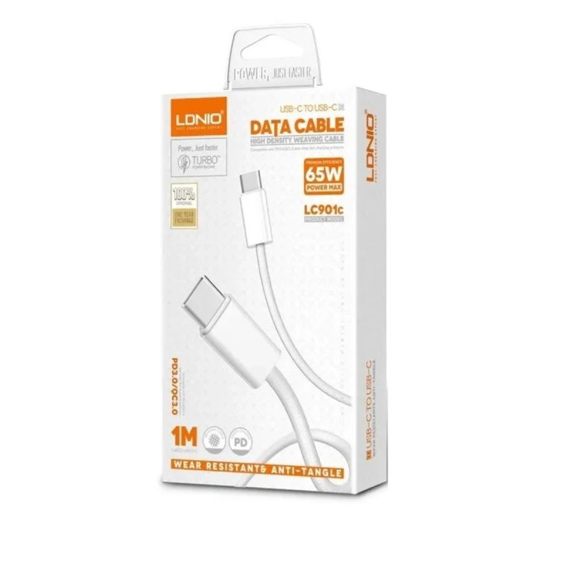 کابل تبدیل USB-C به USB-C الدینیو مدل LC901C 1M 2