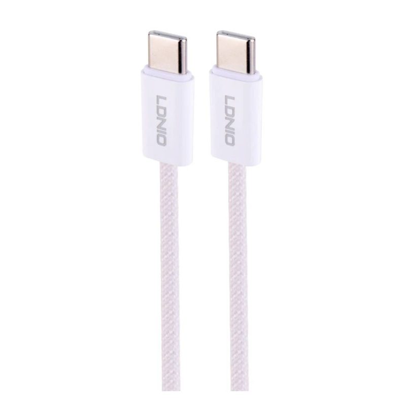 کابل تبدیل USB-C به USB-C الدینیو مدل LC901C 1M - سفید, گارانتی اصالت و سلامت فیزیکی