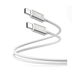 کابل تبدیل USB-C به USB-C بودی فست شارژ مدل DC103TT30W - سفید, گارانتی اصالت و سلامت فیزیکی