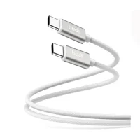 کابل تبدیل USB-C به USB-C بودی فست شارژ مدل DC103TT30W - سفید, گارانتی اصالت و سلامت فیزیکی