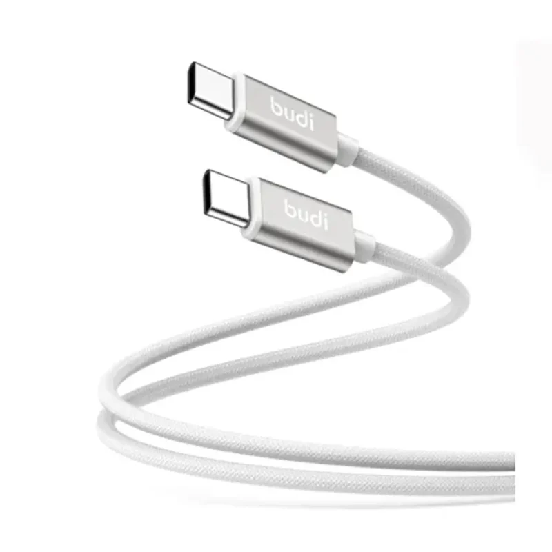 کابل تبدیل USB-C به USB-C بودی فست شارژ مدل DC103TT30W - سفید, گارانتی اصالت و سلامت فیزیکی