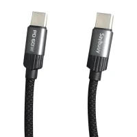کابل تبدیل USB-C به USB-C سی بای مدل K3PD-Mag طول 1 متر - مشکی, 6 ماه گارانتی سی بای