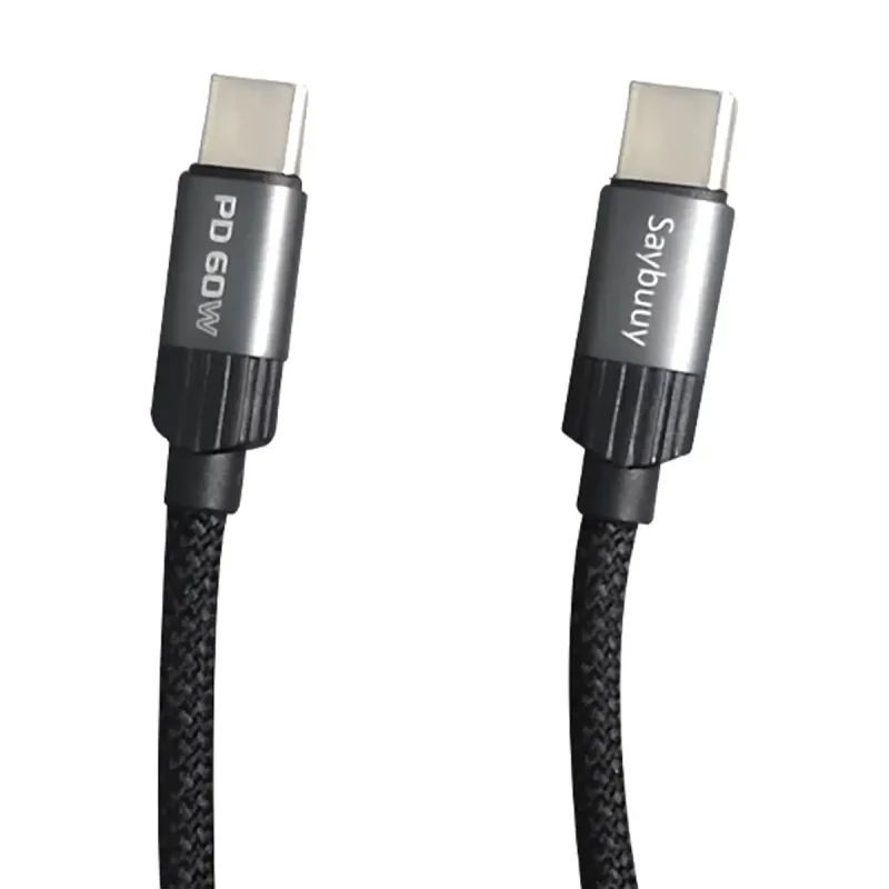 کابل تبدیل USB-C به USB-C سی بای مدل K3PD-Mag طول 1 متر - مشکی, 6 ماه گارانتی سی بای
