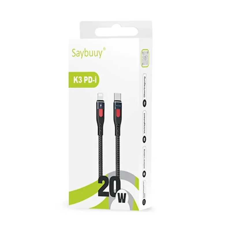 کابل تبدیل USB به Lightening سی بای مدل K3PD-i طول 1 متر 3