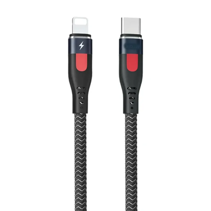 کابل تبدیل USB به Lightening سی بای مدل K3PD-i طول 1 متر - مشکی, 6 ماه گارانتی سی بای