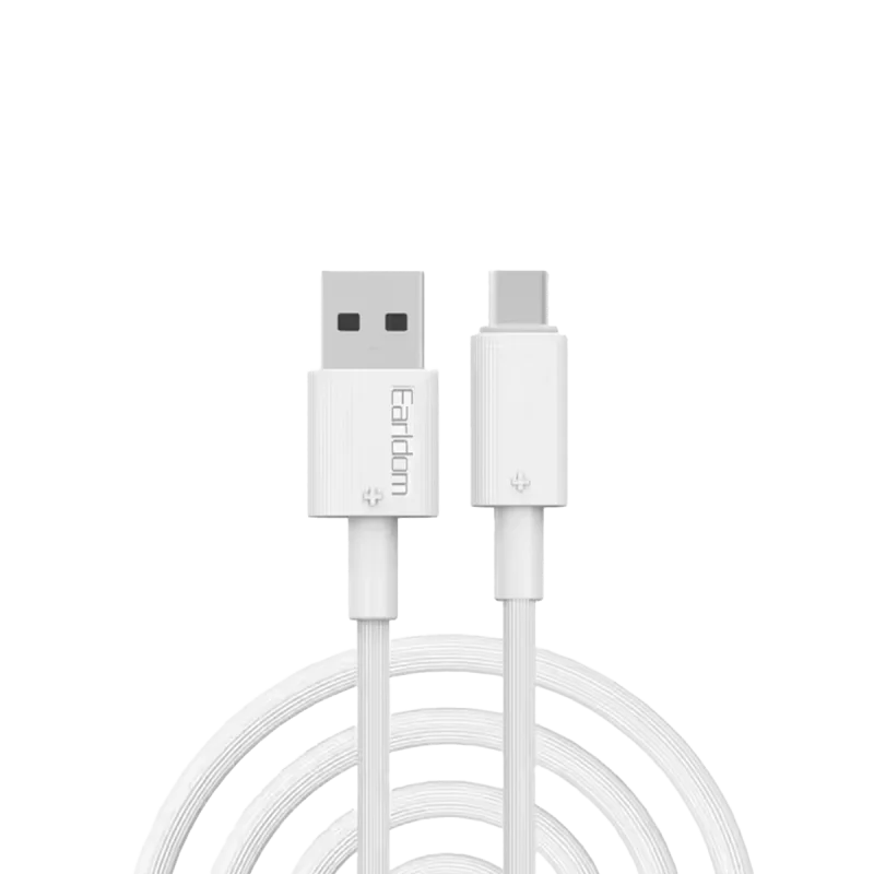 کابل تبدیل USB به USB-C ارلدام فست شارژ مدل EC-176C - مشکی, گارانتی اصالت و سلامت فیزیکی