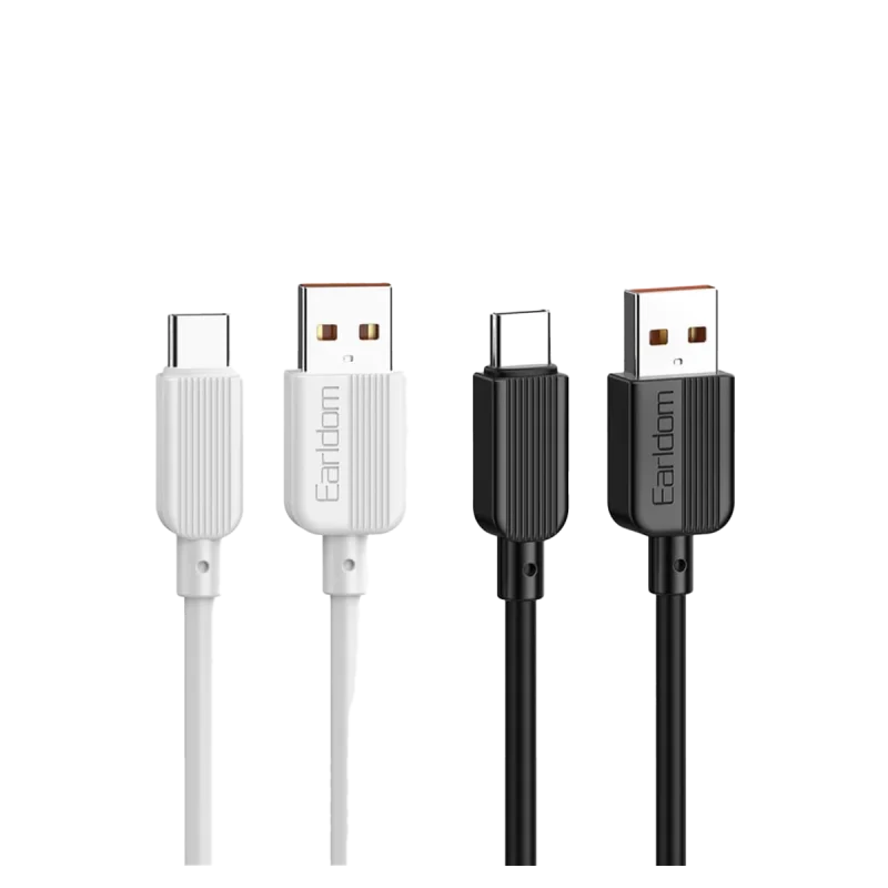 کابل تبدیل USB به USB-C ارلدام فست شارژ مدل EC-183C - مشکی, گارانتی اصالت و سلامت فیزیکی