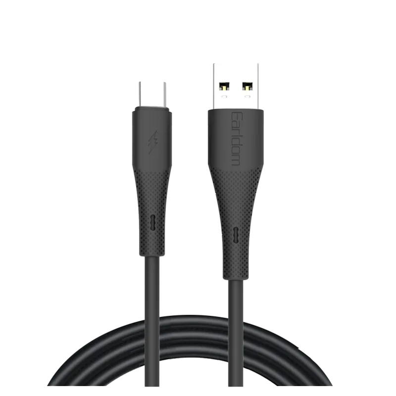کابل تبدیل USB به USB-C ارلدام فست شارژ مدل EC-185C - مشکی, گارانتی اصالت و سلامت فیزیکی
