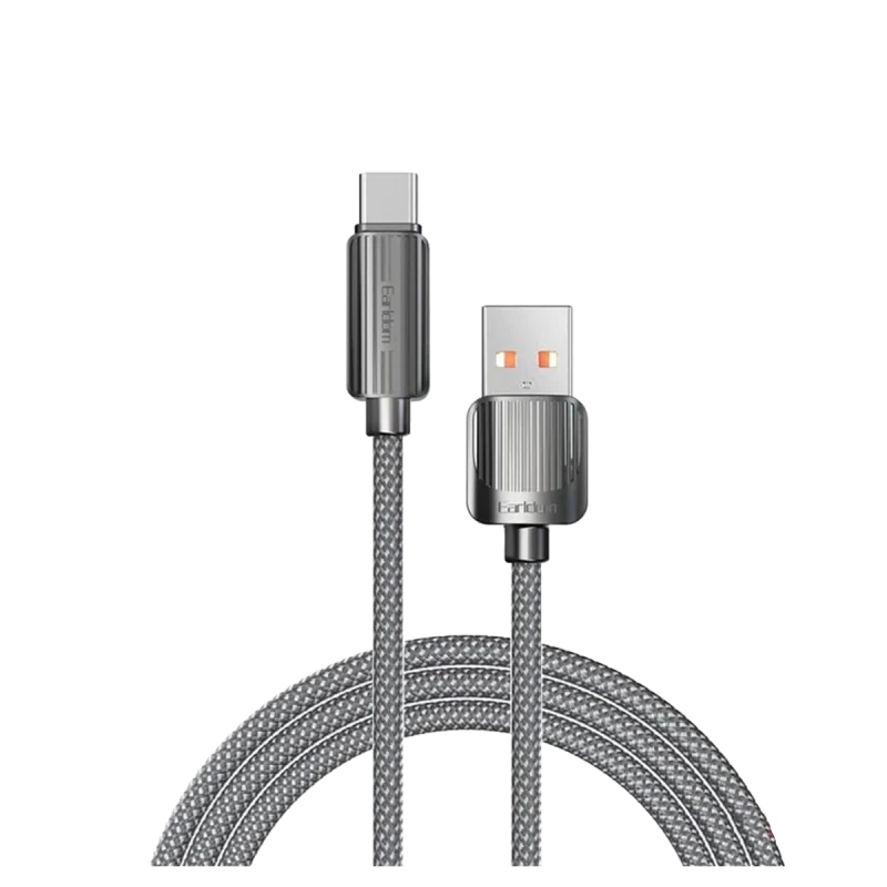 کابل تبدیل USB به USB-C ارلدام فست شارژ مدل EC-187C - مشکی, گارانتی اصالت و سلامت فیزیکی