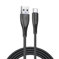 کابل تبدیل USB به USB-C اوی فست شارژ مدل AW- CL-182T - مشکی, گارانتی اصالت و سلامت فیزیکی