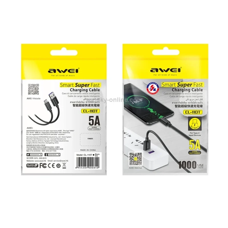کابل تبدیل USB به USB-C اوی فست شارژ مدل CL-110T 2