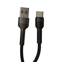 کابل تبدیل USB به USB-C سی بای مدل K1 طول 1 متر - مشکی, 6 ماه گارانتی سی بای