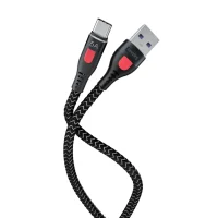 کابل تبدیل USB به USB-C سی بای مدل K3-C طول 1 متر - مشکی, 6 ماه گارانتی سی بای