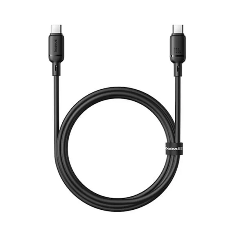 کابل سوپر فست شارژ Type-C به Type-C باسئوس مدل Silky100w-2M 2