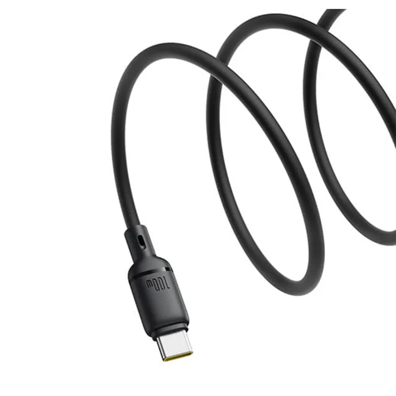 کابل سوپر فست شارژ Type-C به Type-C باسئوس مدل Silky100w-2M 4