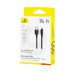 کابل سوپر فست شارژ USB به Type-C باسئوس مدل Silky100w-1M 4