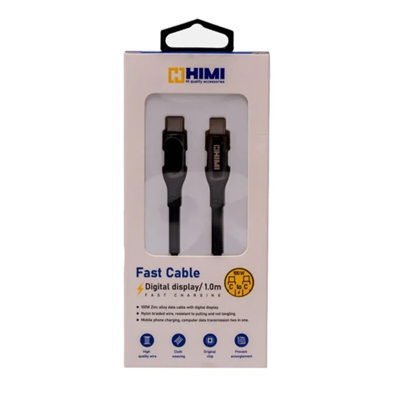 کابل شارژ 100 وات USB-C به USB-C هیمی مدل Fusion Max 3