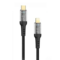کابل شارژ 20 وات Lightning به Type-C پرووان مدل PCC114 - مشکی, ۱۲ ماه گارانتی شرکتی
