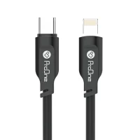 کابل شارژ 27 وات Lightning به Type-C پرووان مدل PCC143 - سفید, ۱۲ ماه گارانتی شرکتی