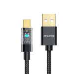 کابل شارژ MicroUSB اوی فست شارژ مدل AW- CL-139M - مشکی, گارانتی اصالت و سلامت فیزیکی