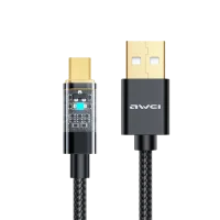 کابل شارژ MicroUSB اوی فست شارژ مدل AW- CL-139M - مشکی, گارانتی اصالت و سلامت فیزیکی
