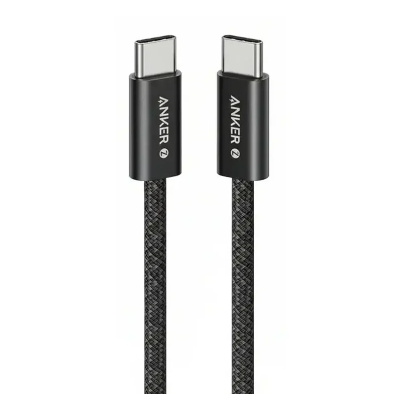 کابل شارژ USB-C به USB-C انکر مدل Zolo A8060 - مشکی, ۱۸ ماه گارانتی شرکتی