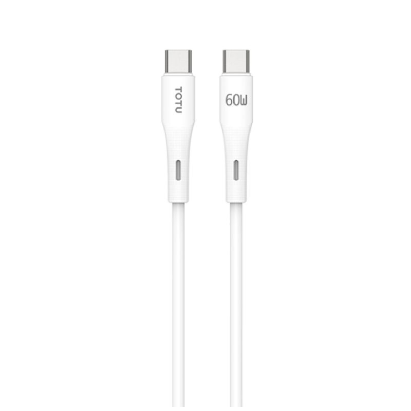 کابل شارژ USB-C به USB-C توتو مدل BT-022 1M - مشکی, 6 ماه گارانتی شرکتی