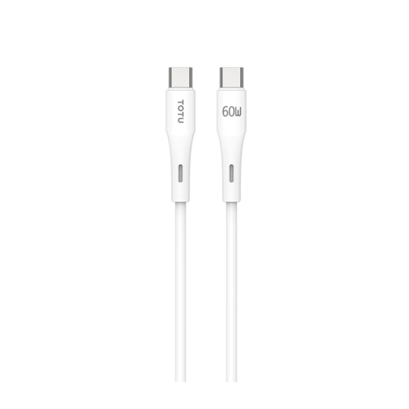 کابل شارژ USB-C به USB-C توتو مدل BT-022 2M - مشکی, 6 ماه گارانتی شرکتی