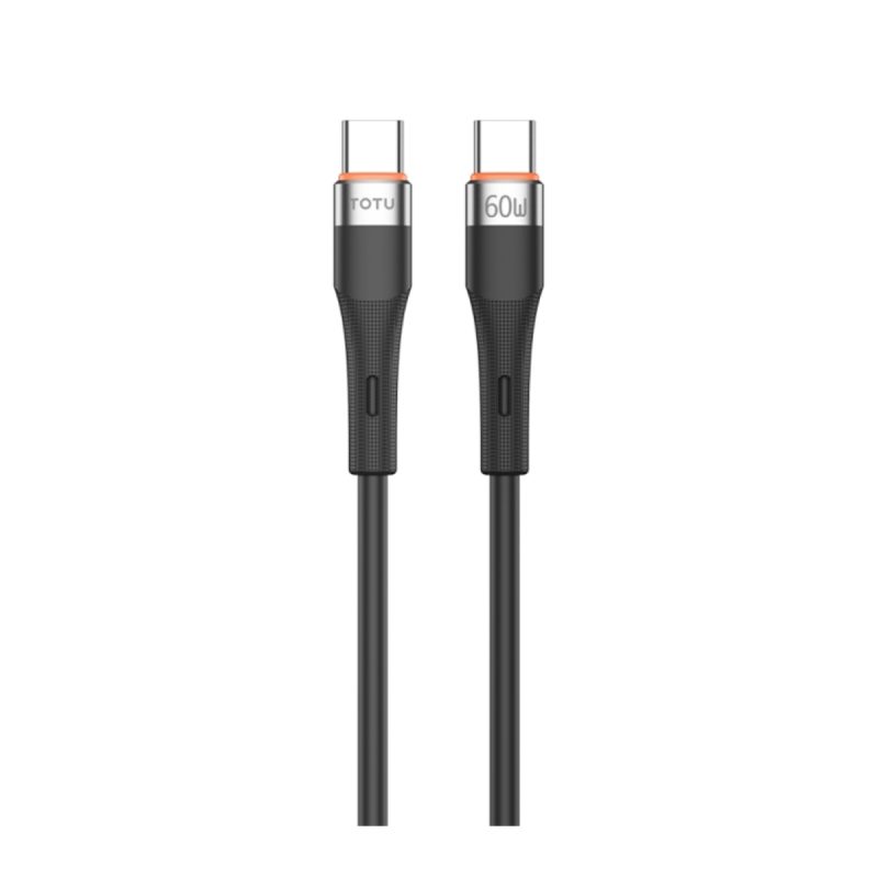 کابل شارژ USB-C به USB-C توتو مدل CB-2-CC - سفید, 6 ماه گارانتی شرکتی
