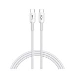 کابل شارژ USB-C به USB-C توتو مدل CB-20-CC - سفید, 6 ماه گارانتی شرکتی