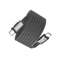 کابل شارژ USB-C به USB-C پرووان مدل PCC104 - خاکستری, ۱۲ ماه گارانتی شرکتی