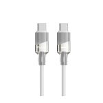 کابل شارژ USB-C به USB-C پرووان مدل PCC131 - نقره ای, ۱۲ ماه گارانتی شرکتی
