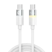 کابل شارژ USB-C به USB-C پرووان مدل PCC158 - خاکستری, ۱۲ ماه گارانتی شرکتی