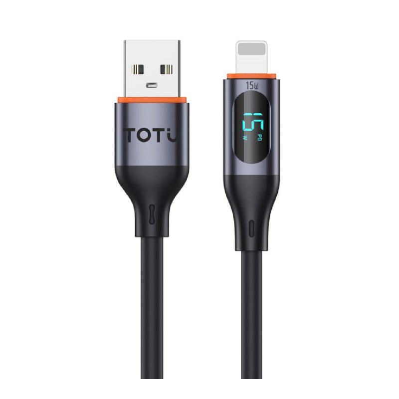 کابل شارژ USB به Lightning توتو مدل CB-7-L-B - مشکی, 6 ماه گارانتی شرکتی