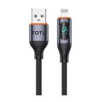 کابل شارژ USB به USB-C توتو مدل CB-7-T - مشکی, 6 ماه گارانتی شرکتی