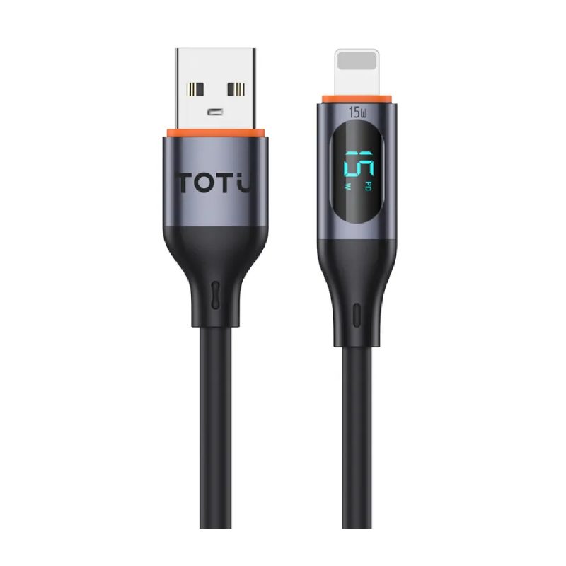 کابل شارژ USB به USB-C توتو مدل CB-7-T - مشکی, 6 ماه گارانتی شرکتی