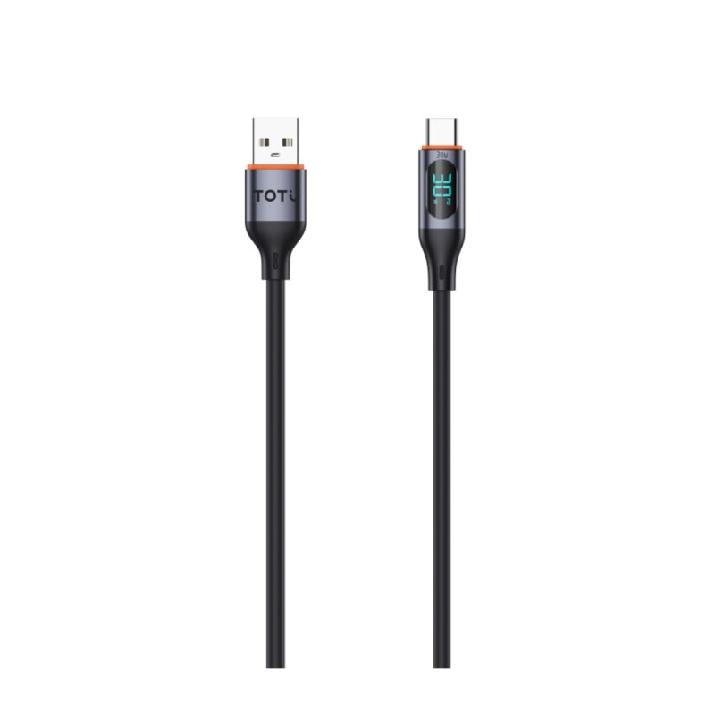 کابل شارژ USB به USB-C توتو مدل CB-7-T-B - مشکی, 6 ماه گارانتی شرکتی