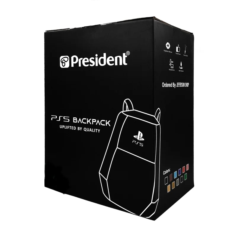 کوله پشتی ضد ضربه President مخصوص PS5 Slim آبی روشن 4