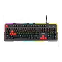 کیبورد با سیم جی پلاس مدل GMK-K560W - مشکی, 18ماه گارانتی گلدیران