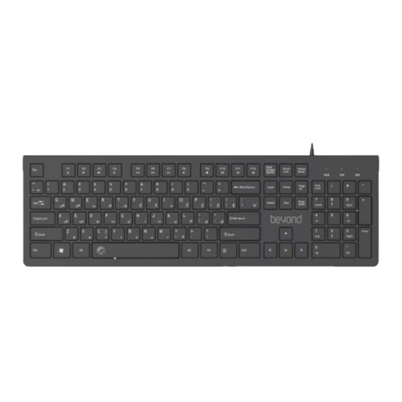 کیبورد باسیم بیاند مدل BK-2238 - مشکی, ۱۸ ماه گارانتی شرکتی