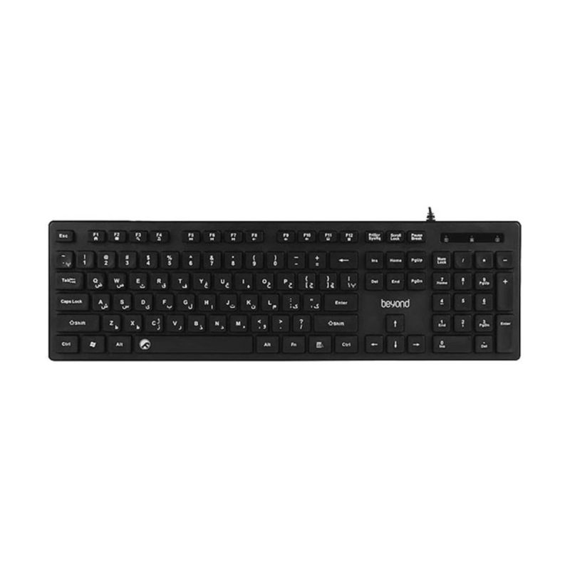 کیبورد باسیم بیاند مدل BK-3350 - مشکی, ۱۸ ماه گارانتی شرکتی