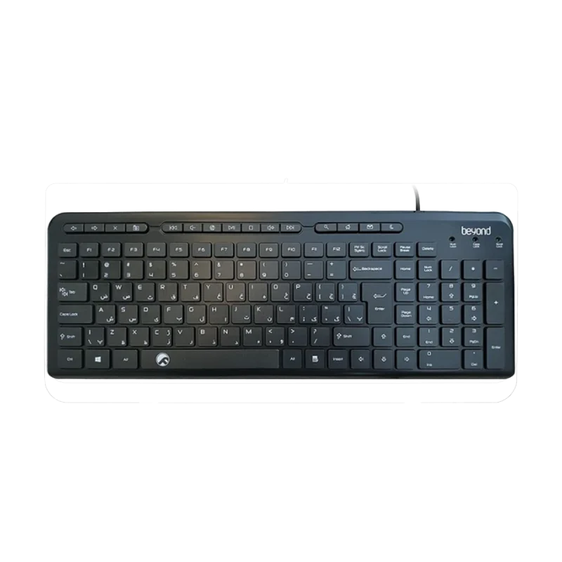 کیبورد باسیم بیاند مدل BK-3441 - ۱۸ ماه گارانتی شرکتی, مشکی