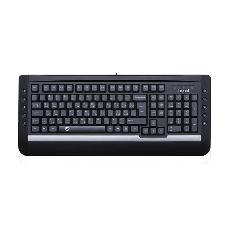 کیبورد باسیم بیاند مدل BK-6141 - ۱۸ ماه گارانتی شرکتی, مشکی