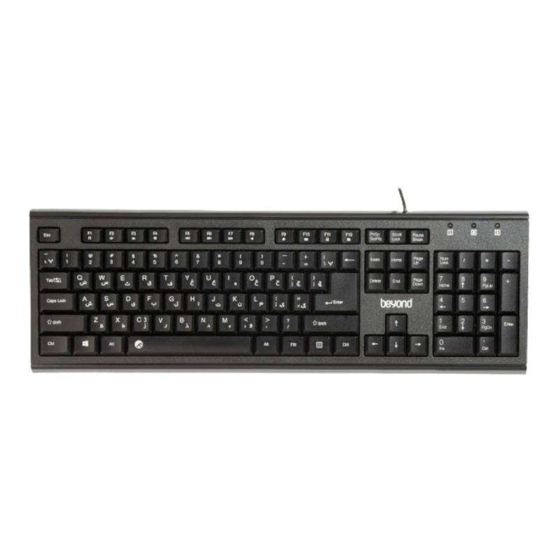 کیبورد باسیم بیاند مدل BK-8305 - مشکی, ۱۸ ماه گارانتی شرکتی