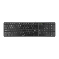 کیبورد باسیم جنیوس مدل SlimStar 126 - ۱۸ ماه گارانتی شرکتی, مشکی