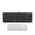 کیبورد باسیم جنیوس مدل SlimStar Q200 - ۱۸ ماه گارانتی شرکتی, مشکی
