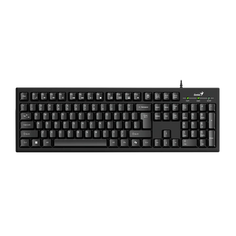 کیبورد باسیم جنیوس مدل Smart KB-100 - ۱۸ ماه گارانتی شرکتی, مشکی کیبورد باسیم جنیوس مدل Smart KB-100 - ۱۸ ماه گارانتی شرکتی, مشکی