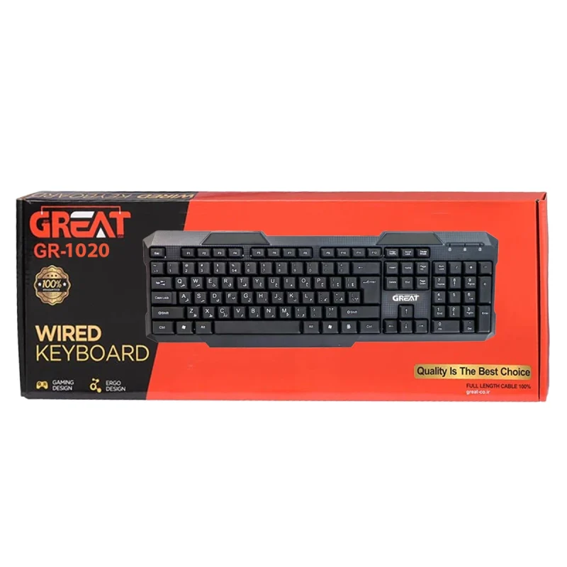 کیبورد باسیم گریت مدل GR-1020 5